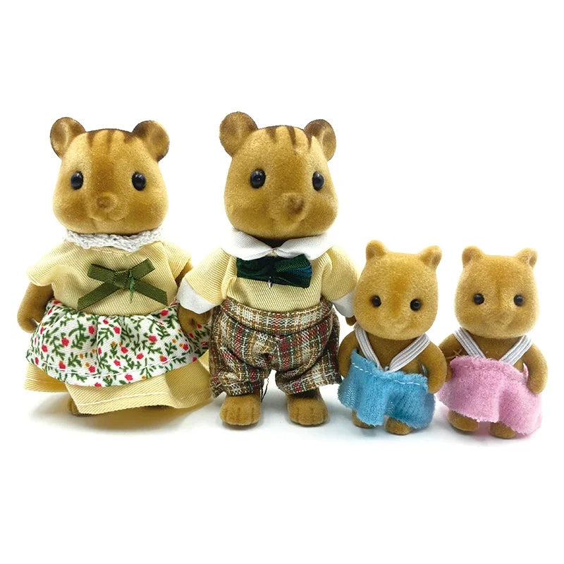 familia de animales del bosque.