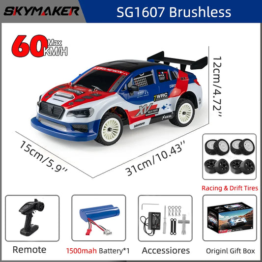 Coche de carreras teledirigido de alta velocidad. 60km/h