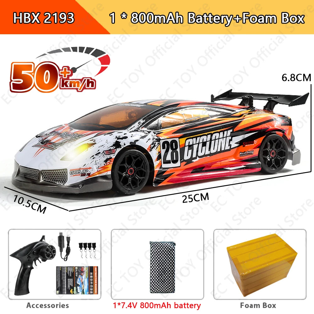 coche de control remoto de carreras alta velocidad