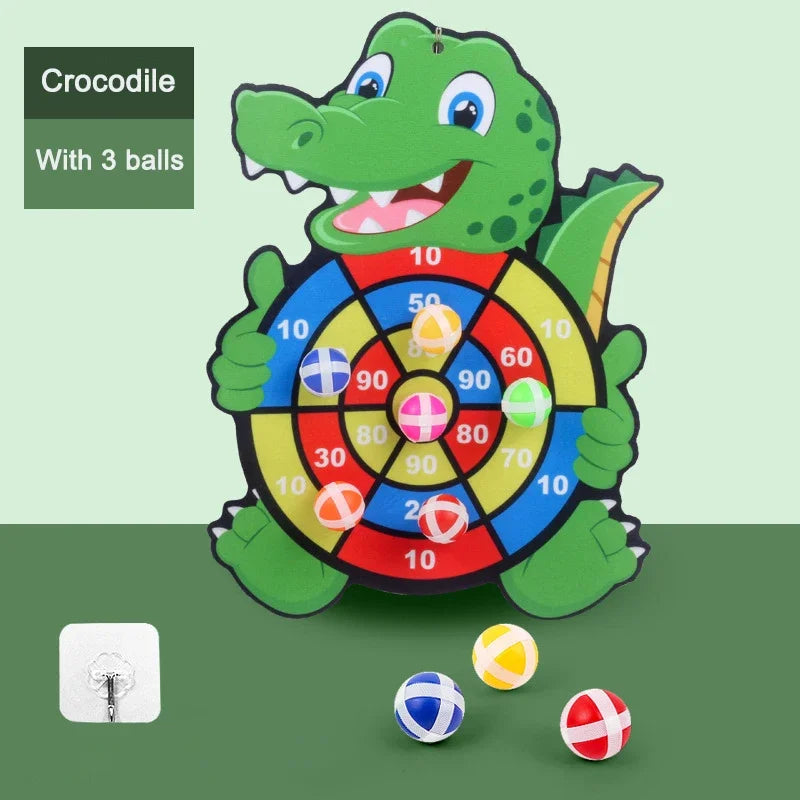juego educativo con bolas adhesivas para bebes