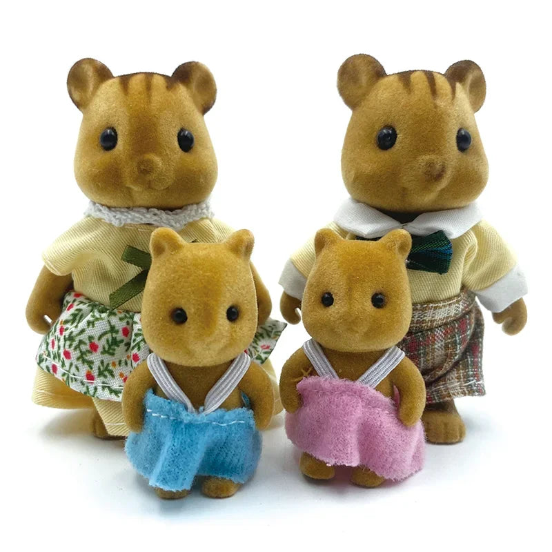 familia de animales del bosque.