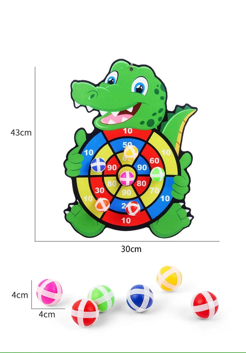 juego educativo con bolas adhesivas para bebes