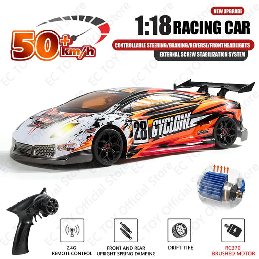 coche de control remoto de carreras alta velocidad